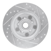 R1 Concepts R1 1970-1981 Buick Estate Wagon Front Left Drilled & Slotted Silver Brake Rotor