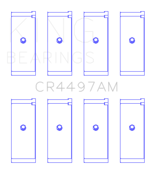 King Engine Bearings Mitsubishi 4G12 (Size +0.75mm) Connecting Rod Bearing Set