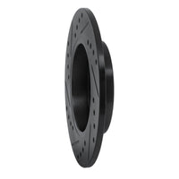 R1 Concepts R1 01-06 Audi TT Quattro Rear Right Drilled & Slotted Black Brake Rotor