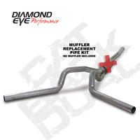 Diamond Eye Performance Diamond Eye KIT 4in Catback MFLR RPLCMENT PIPE DUAL SS: 2006-2007.5 CHEVY/GMC 6.6L 2500/3500
