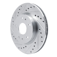 R1 Concepts R1 88-89 Chevrolet C3500 Front Left Drilled & Slotted Silver Brake Rotor