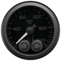 Autometer Stack 52mm 0-2000 Deg F Pro-Control Exhaust Gas Temp Gauge - Black