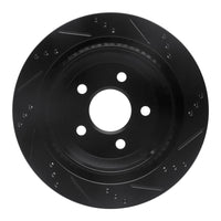 R1 Concepts R1 98-02 Chevrolet Camaro Rear Left Drilled & Slotted Black Brake Rotor