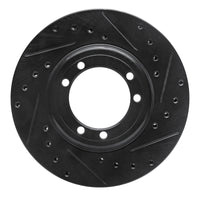 R1 Concepts R1 92-04 Hummer H1 Front/Rear Right Drilled & Slotted Black Brake Rotor