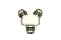 DeatschWerks 8AN Male Flare + 8AN Male Flare To 8AN Male Flare Y-Block Fitting
