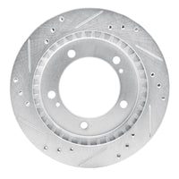 R1 Concepts R1 99-04 Chevrolet Tracker Front Right Drilled & Slotted Silver Brake Rotor