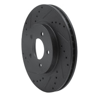 R1 Concepts R1 05-12 Ford Escape Front Left Drilled & Slotted Black Brake Rotor