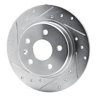 R1 Concepts R1 16-23 Chevrolet BOLT EV Rear Left Drilled & Slotted Silver Brake Rotor
