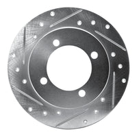 R1 Concepts R1 94-96 Hyundai Elantra Rear Left Drilled & Slotted Silver Brake Rotor