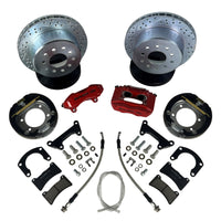Baer Brakes Rear Ends w/ Ford 9in Torino Bearing Housing Ends 11in SS4 Rear SDZ Brake Kit - MG