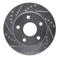 R1 Concepts R1 90-97 Ford AEROSTAR Right Front Drilled & Slotted Silver Brake Rotor