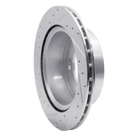 R1 Concepts R1 07-09 Kia SORENTO Rear Right Drilled & Slotted Silver Brake Rotor