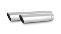 Vibrant 3in Round SS Truck/SUV Exhaust Tip (Single Wall Angle Cut) - 2.5in inlet 11in long