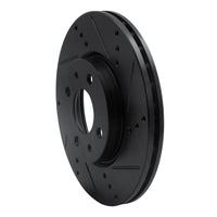 R1 Concepts R1 09-19 Dodge Vision (Mexico) Front Right Drilled & Slotted Black Brake Rotor