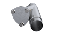 QTP 2.25in Weld-On QTEC Exhaust Cutout Y-Pipe