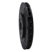 R1 Concepts R1 08-15 Mitsubishi Lancer Front Left Drilled & Slotted Black Brake Rotor