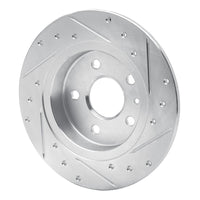 R1 Concepts R1 16-23 Chevrolet BOLT EV Rear Left Drilled & Slotted Silver Brake Rotor