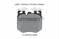 PAGID Racing T8226SP2001 STREET+ Brake Pads