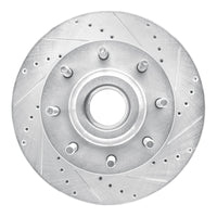 R1 Concepts R1 06-12 Ford F-250 2WD (Super Duty) Front Right Drilled & Slotted Silver Brake Rotor