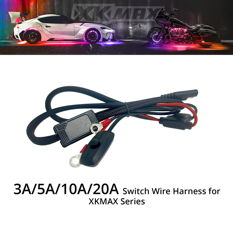 XKGLOW XK Glow XKmax 20A Switch Wire Harness