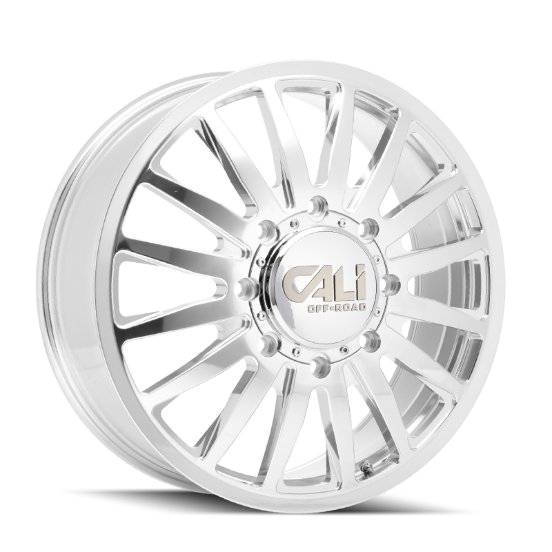 Cali Off-Road 9110D Summit Dually 20x8.25 / 8x200 BP / -232mm Offset / 142mm Hub Polished Wheel