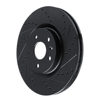 R1 Concepts R1 13-19 Buick Regal Front Right Drilled & Slotted Black Brake Rotor