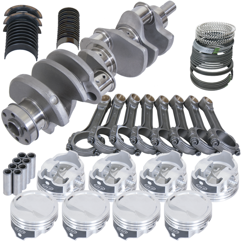 Eagle Ford 351W 4.000in Crank 6.200in I-Beam Rods -15.8cc 4.040in Pistons Rotating Assembly