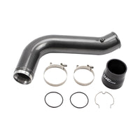 Wehrli 17-19 Chevrolet 6.6L L5P Duramax Passenger Side 3.5in Intercooler Pipe - Gun Metal