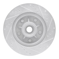 R1 Concepts R1 97-99 Ford F-150 RWD Front Left Drilled & Slotted Silver Brake Rotor