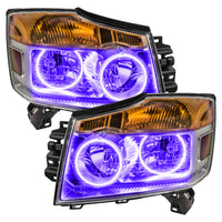 ORACLE Lighting Oracle Nissan Titan 08-15 Halo Kit - ColorSHIFT w/ Simple Controller