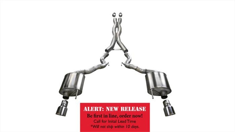 CORSA Performance Corsa 2015-2017 Ford Mustang GT Convertible 5.0L V8 Polished Sport Cat-Back Dual Rear Exit