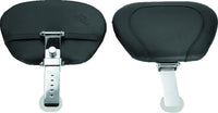Mustang Motorcycle Mustang 06-17 Harley Dyna Wide Touring Solo Seat w/Driver Backrest w/Studs - Black