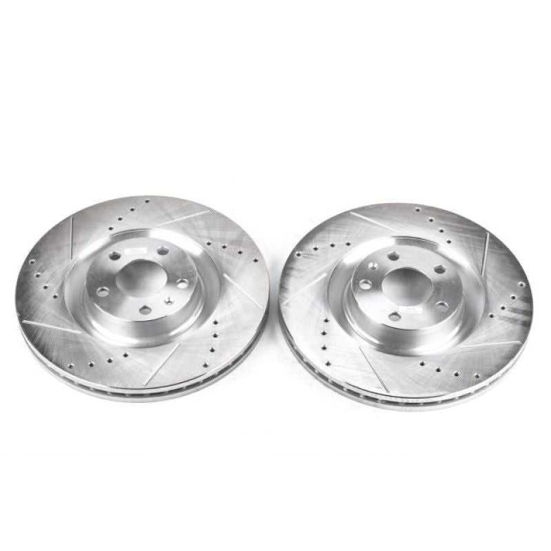 PowerStop Power Stop 04-09 Audi S4 Front Evolution Drilled & Slotted Rotors - Pair