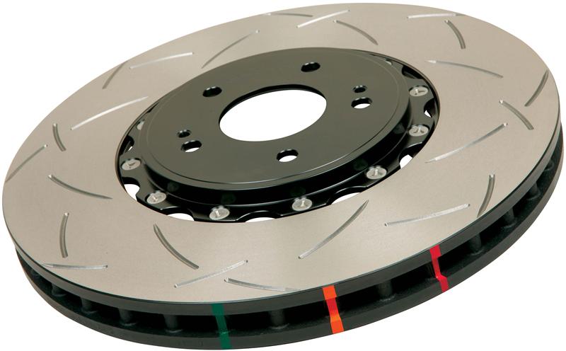 DBA 13-14 Ford Mustang Shelby GT500 8 Cyl Front 5000 Series Slotted Rotor w/Black Hat