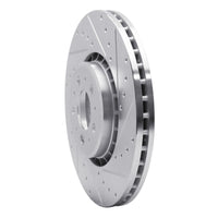 R1 Concepts R1 03-09 Volvo XC90 Front Right Drilled & Slotted Silver Brake Rotor