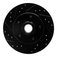 R1 Concepts R1 91-96 Buick COMMERCIAL CHASSIS Front Left Drilled & Slotted Black Brake Rotor