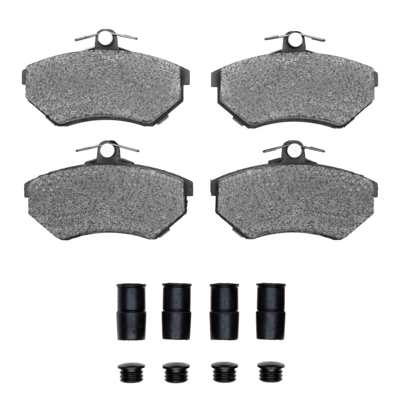 R1 Concepts R1 88-92 Audi 90 Quattro Front Euro Ceramic Brake Pads and Hardware Kit