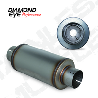 Diamond Eye Performance Diamond Eye MFLR 4inID SGL IN/SGL OUT 7inDIA X 14in BODY 20in LENGTH PERF SLOTTED ENDS 409 SS