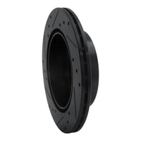R1 Concepts R1 06-12 Mitsubishi Eclipse Rear Right Drilled & Slotted Black Brake Rotor