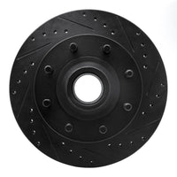R1 Concepts R1 95-04 Ford E-350 Econoline Front Right Drilled & Slotted Black Brake Rotor
