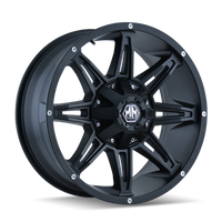 Mayhem 8090 Rampage 20x9 / 6x135 BP / 11mm Offset / 106mm Hub Matte Black Wheel
