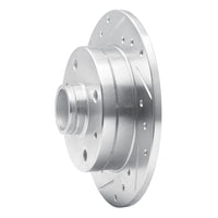 R1 Concepts R1 81-85 Mazda RX-7 Rear Left Drilled & Slotted Silver Brake Rotor