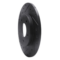 R1 Concepts R1 94-99 Buick Regal Rear Left Drilled & Slotted Black Brake Rotor