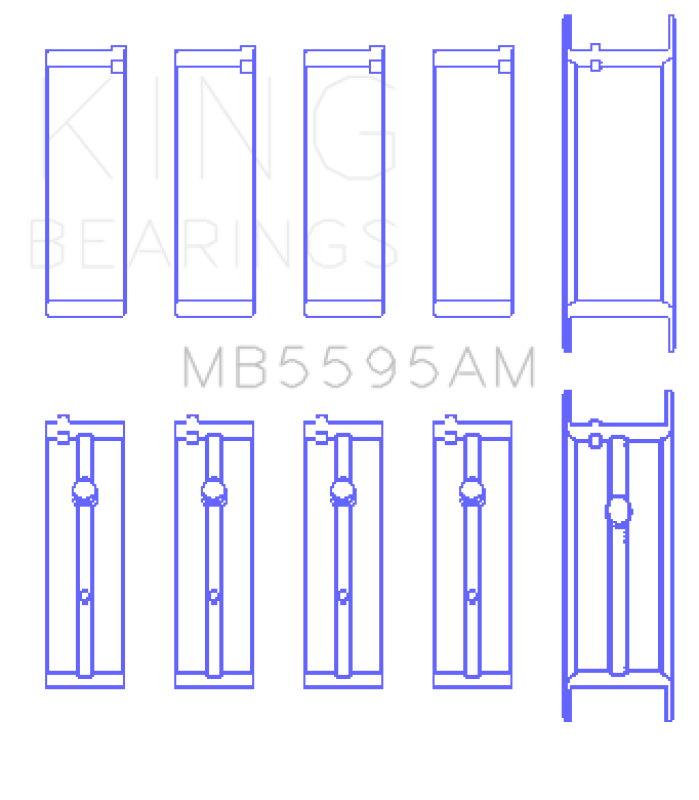 King Engine Bearings Datsun Ka-24E (Size +1.0mm) Main Bearing Set