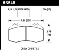 Hawk Performance Hawk Renault Clio DTC-60 Race Front Brake Pads