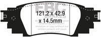 EBC 2021+ Lexus ES250 2.5L Greenstuff Rear Brake Pads