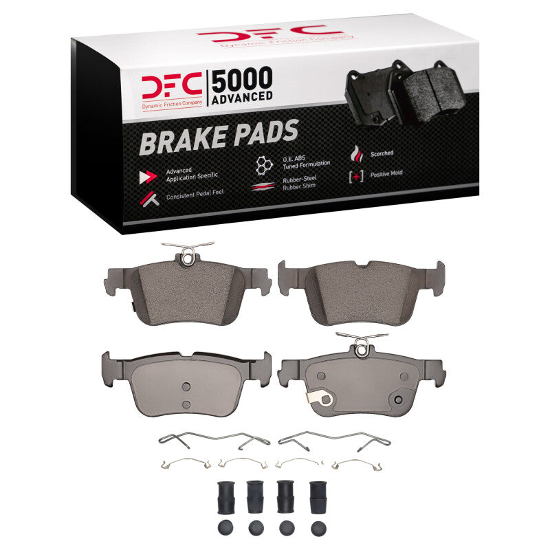 DFC 25-25 Ford Escape Rear 5000 Advanced Ceramic Brake Pads and Hardware Kit