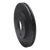 R1 Concepts R1 91-92 Dodge Monaco Front Right Drilled & Slotted Black Brake Rotor
