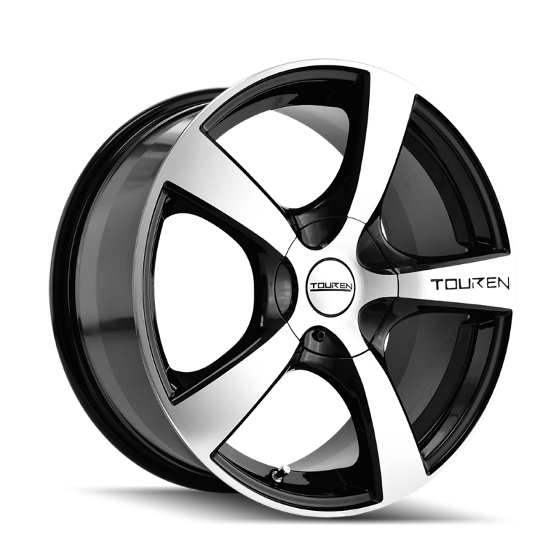 Touren 3190 TR9 17x7 / 5x112/120 BP / 42mm Offset / 72.62mm Hub Gloss Black Machined Wheel