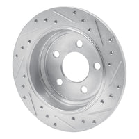 R1 Concepts R1 03-07 Jeep TJ (Canada - See Wrangler for US) Rear Left Drilled & Slotted Silver Brake Rotor